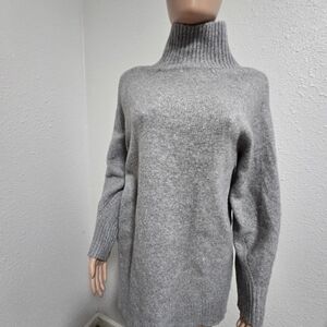 Calvin Klein Jeans Light Gray Turtleneck Sweater
